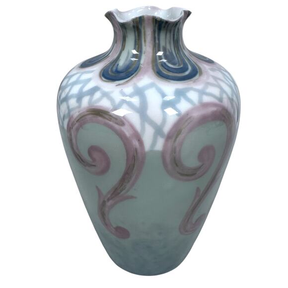 Antique Rosenthal Art Nouveau Hand Painted Porcelain Vase 5.75" Early 1900s Rare - Picture 4 of 12